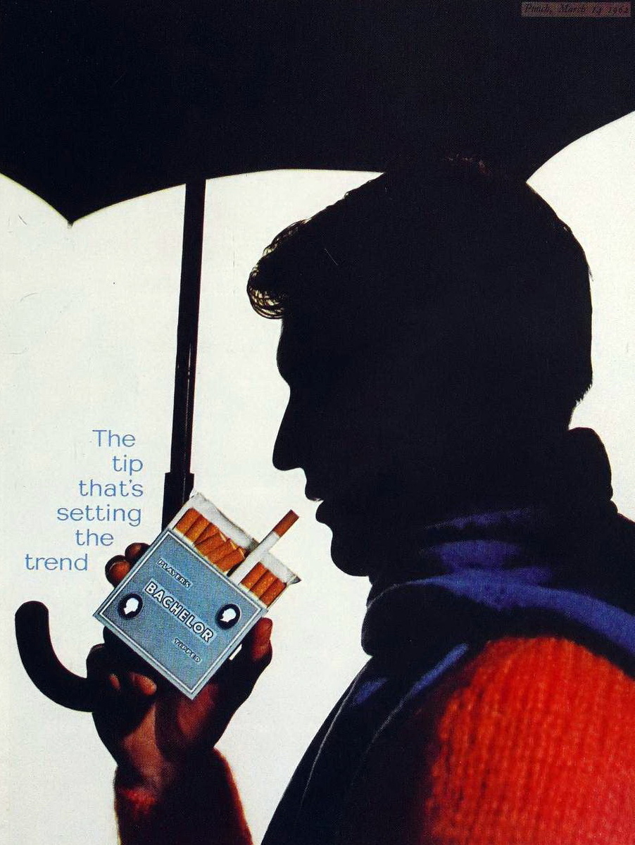 Реклама сигарет Player's Bachelor, 1962 год