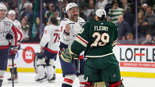    Александр Овечкин и Марк-Андре Флери.Imagn Images USA Today Sports