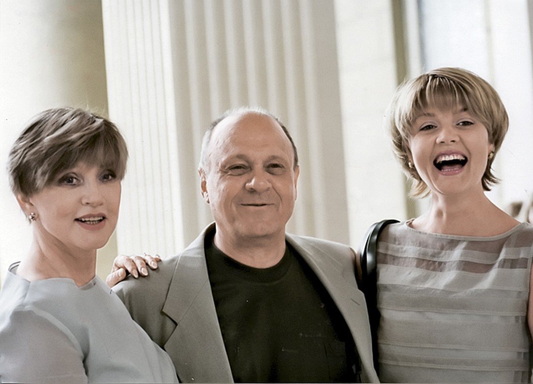 Вера Алентова,Владимир Меньшов и дочь Юлия