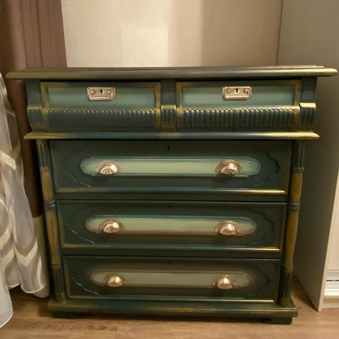 потрясающее до-после комода