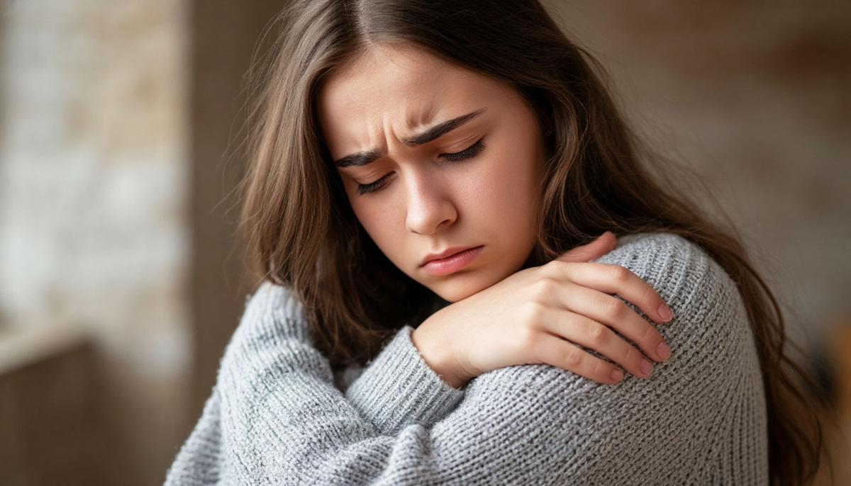 расстроенная девушка