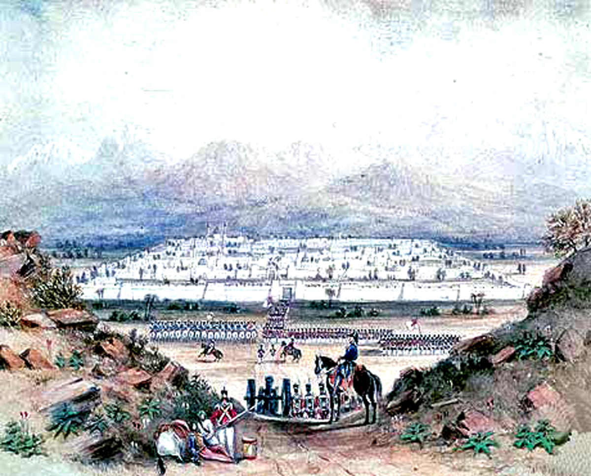 Вступление британской армии в Кандагар в 1839 году.