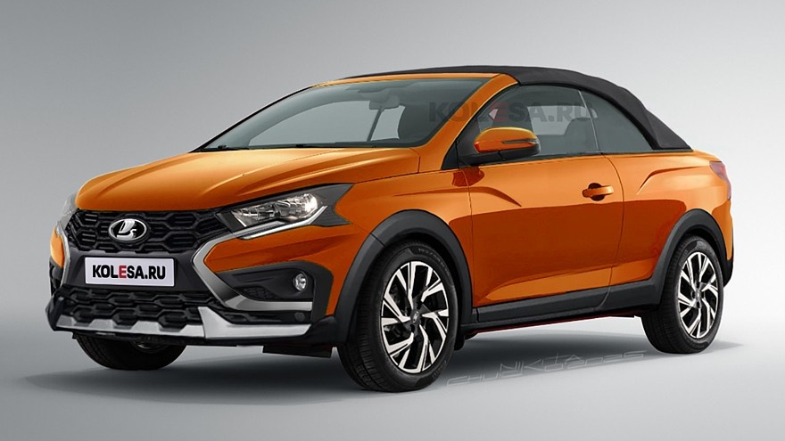    Рендер нового кросс-кабриолета Lada Iskra