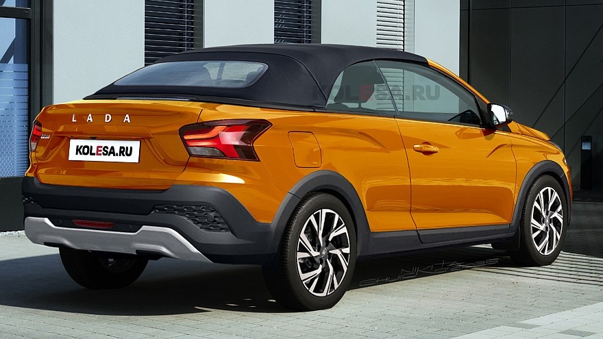    Рендер нового кросс-кабриолета Lada Iskra