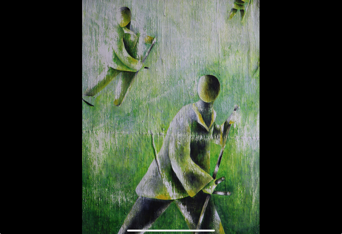 Картина Марины Акишиной, талантливый Художник, сумевшая раскрасить яркими красками и растопить  сотни сердец в холодной Арктике, и которой не хватило больше сил выживать и доказывать свою нужность обществу.. 