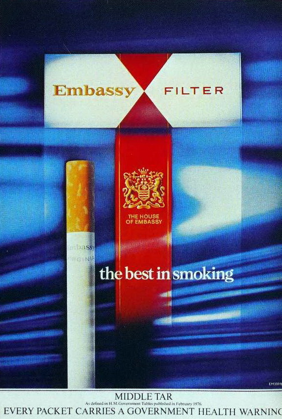 Реклама сигарет Embassy, 1979 год