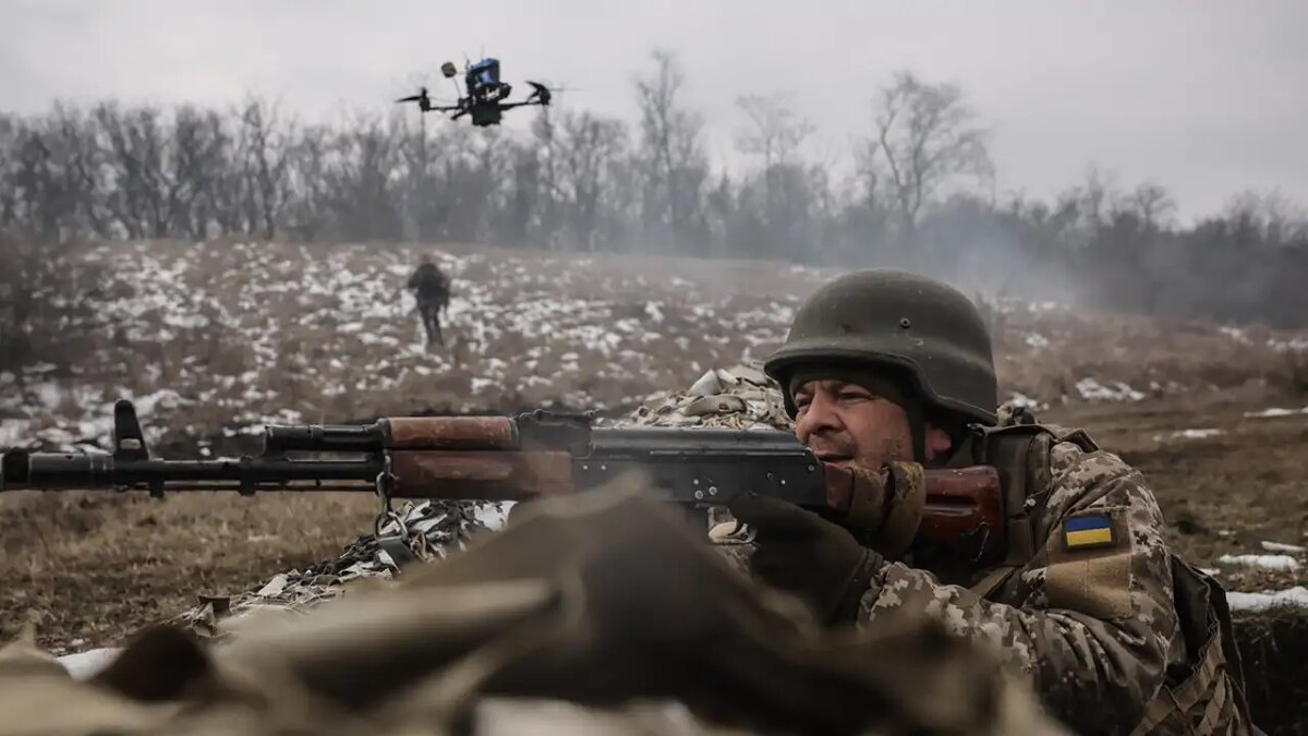    Украинский военнослужащий.