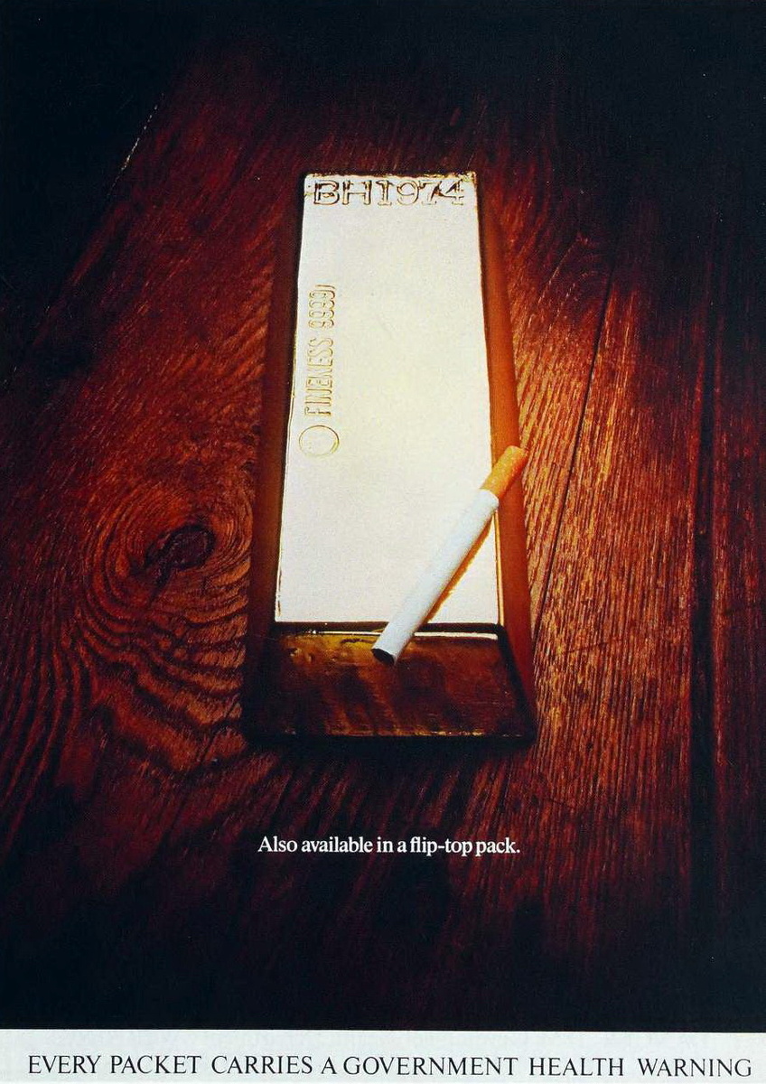 Реклама сигарет Benson & Hedges, 1974 год