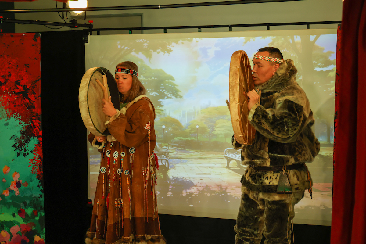 Выступления на открытии. Фото предоставлено библиотекой