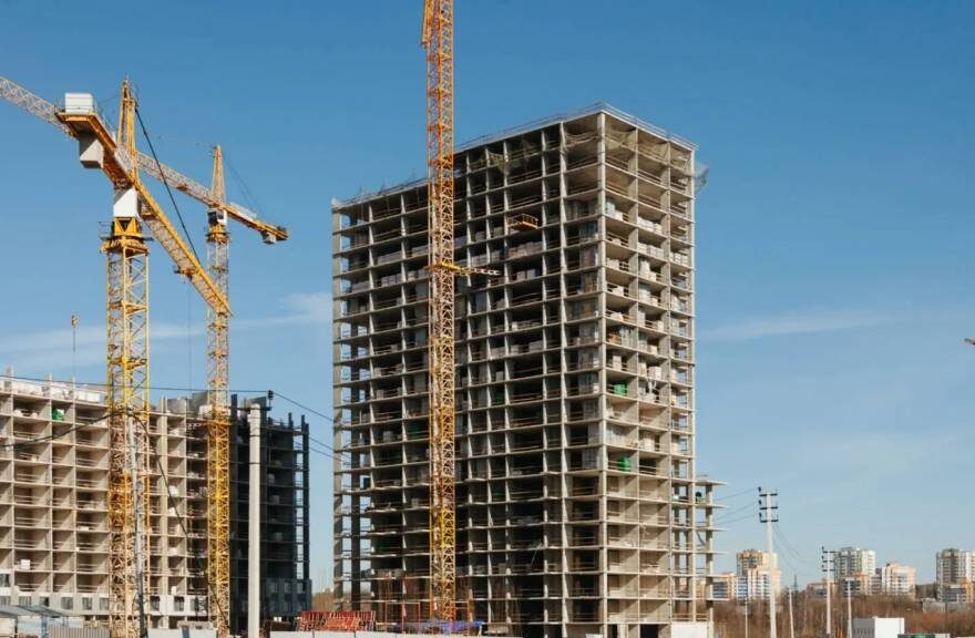     На фото ход строительства ЖК «Зеленый парк» от ПИК