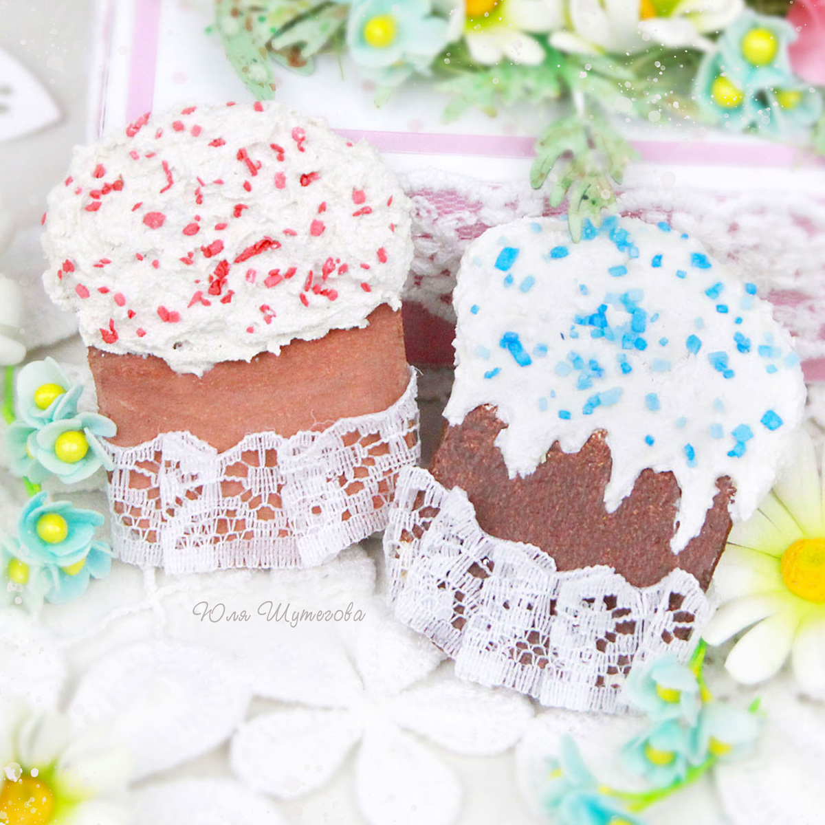 Куличики из картона