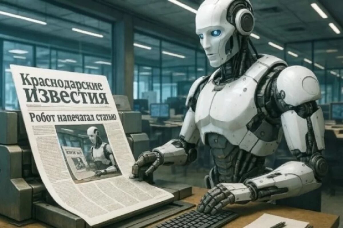    Краснодарские журналисты выпустили первую в России газету, созданную ИИ