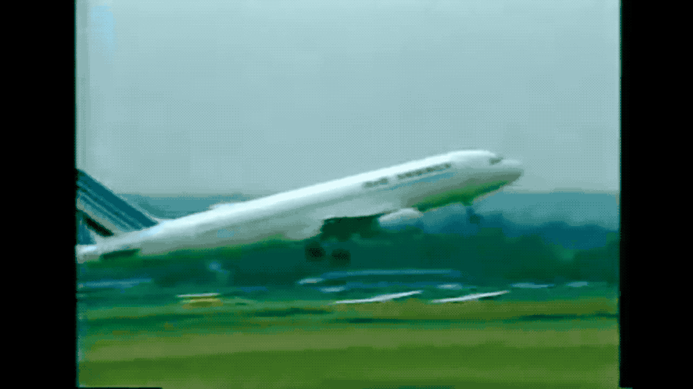 Реальное видео крушения рейса 296 авиакомпании Air France. 