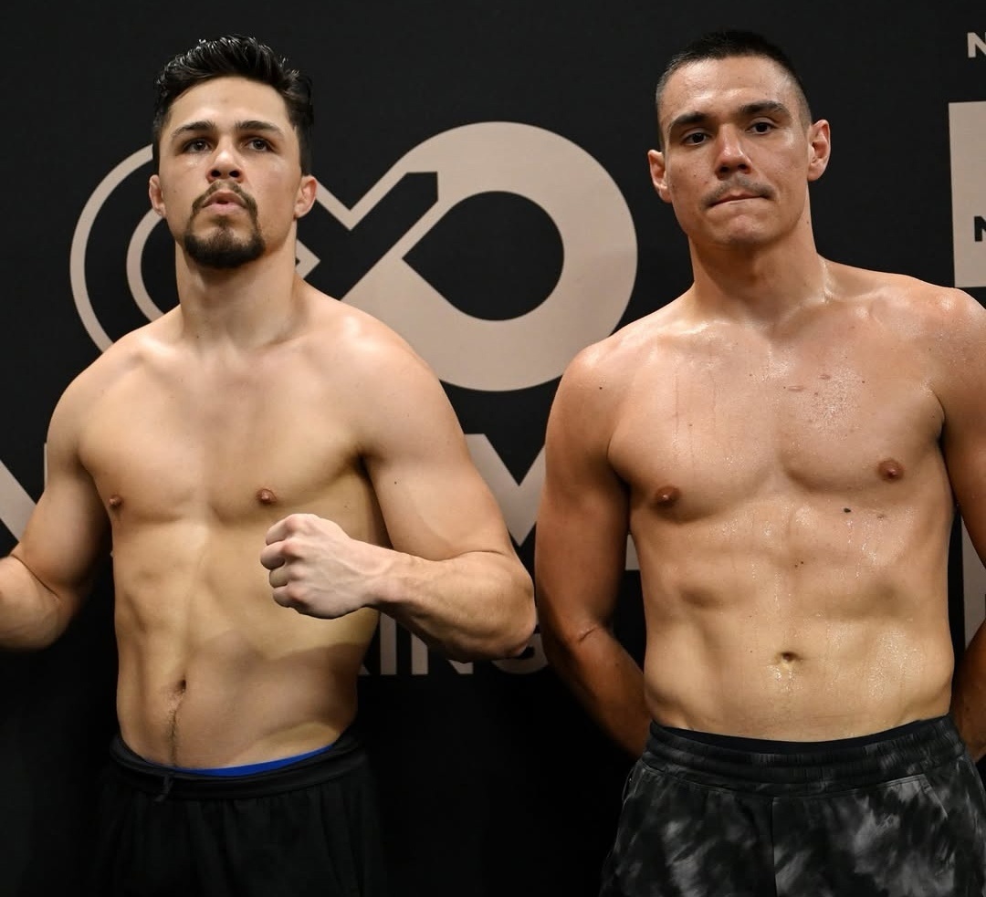 Джозеф Спенсер и Тим Цзю на открытой тренировке для СМИ