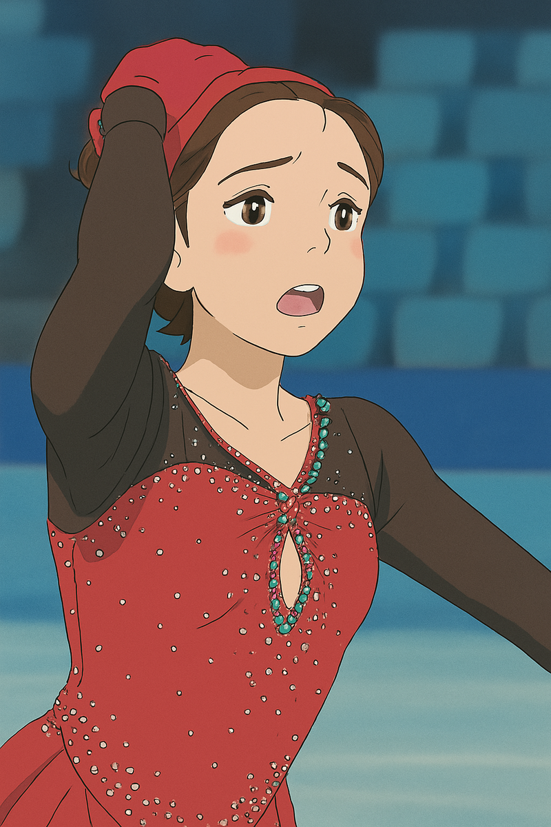 Камила Валиева на Олимпиаде-2022. Фото: ИИ