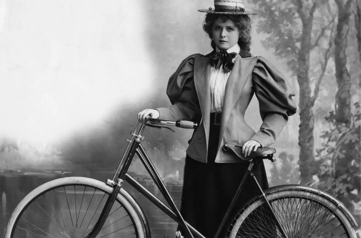 Портрет велосипедистки, 1895 г. 