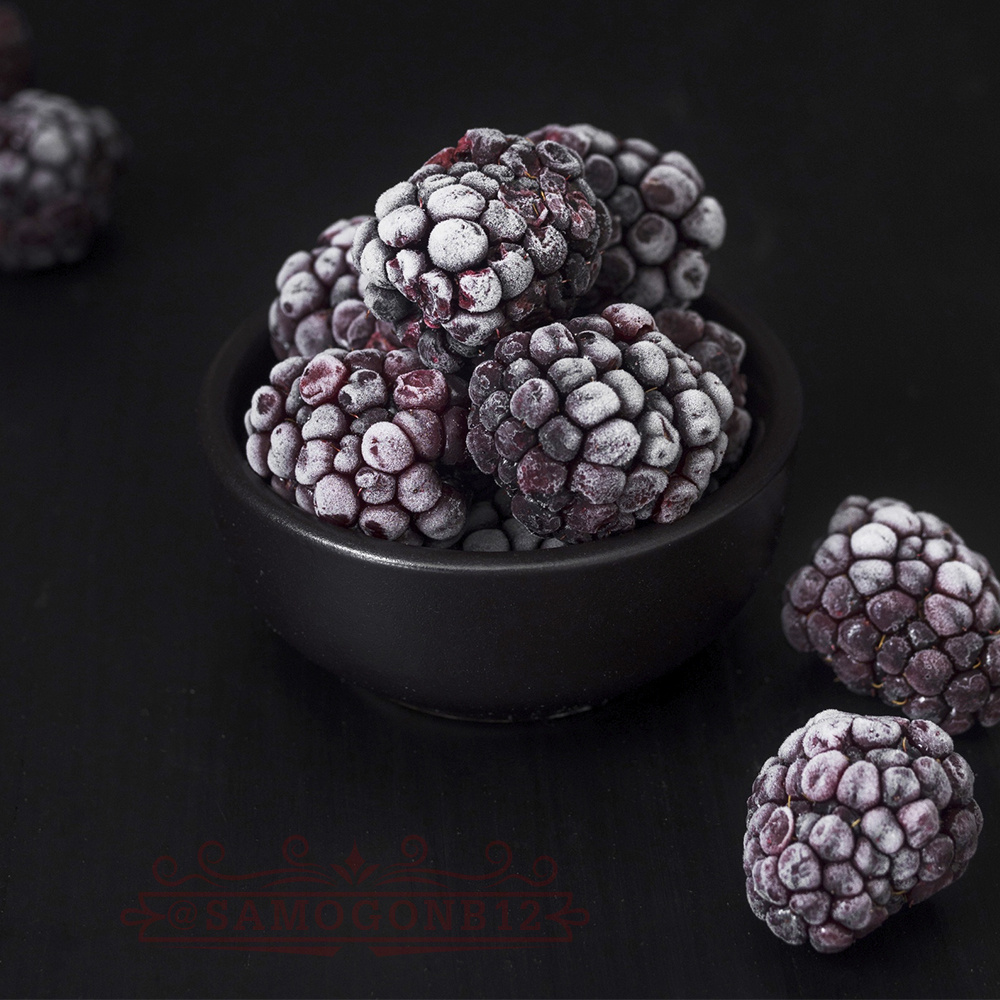 моя мороженая ежевика. фото автора ©