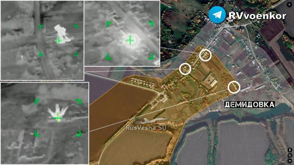    Карта спецоперации, бои в Белгородской области.