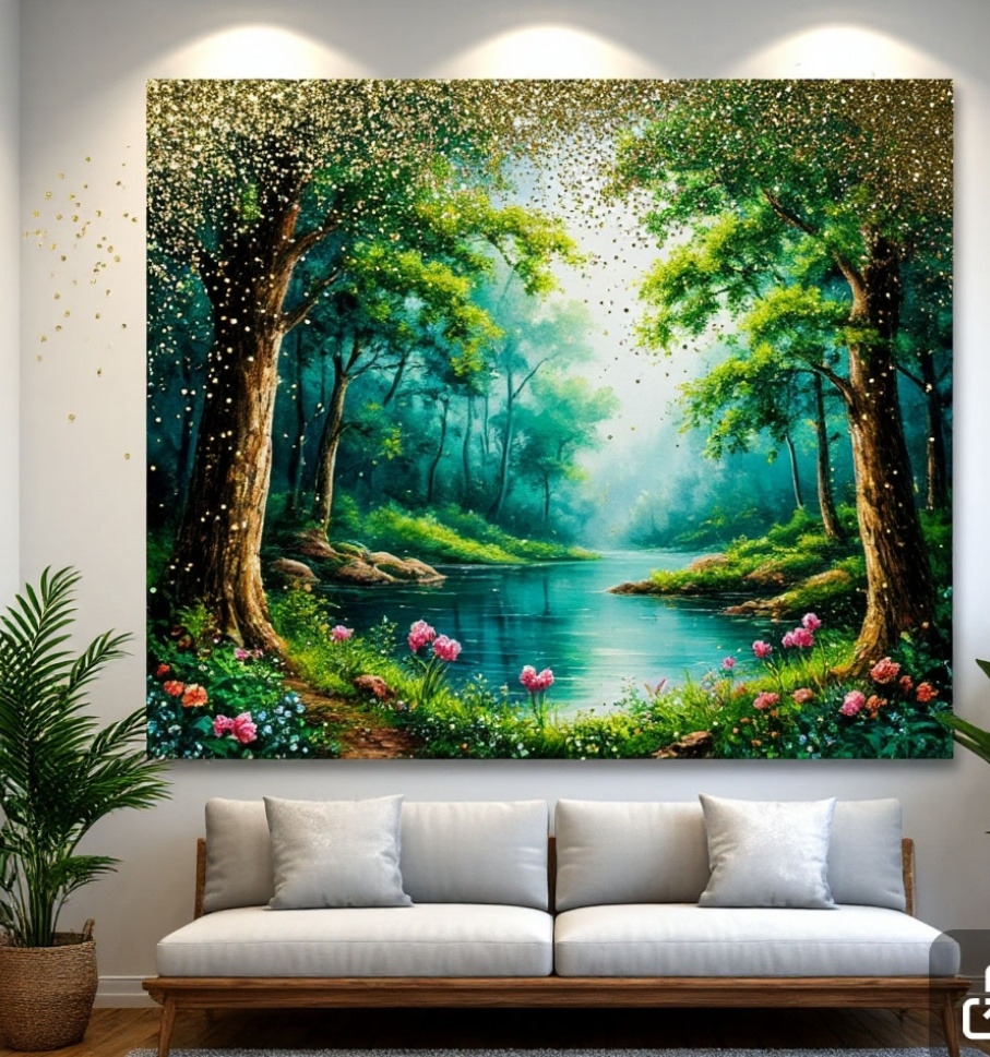 Картина с глиттером 