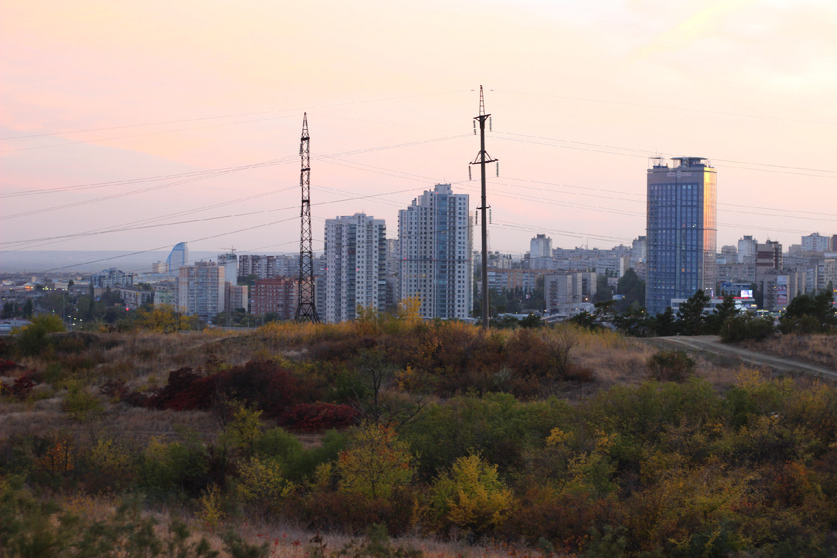 Вид на город с Мамаева кургана