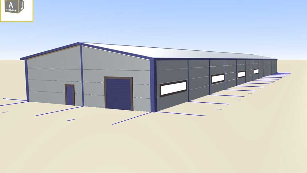 БЫСТРОВОЗВОДИМАЯ НАДСТРОЙКА 15.8 Х 70 Х 3.3 ДЛЯ ФАРМ ФАБРИКИ В Г. ТУЛА, РОССИЯ