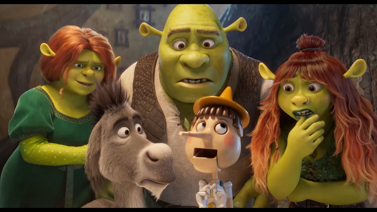 Фиона, Осёл, Шрек, Пиноккио, Фелиция (новый дизайн)