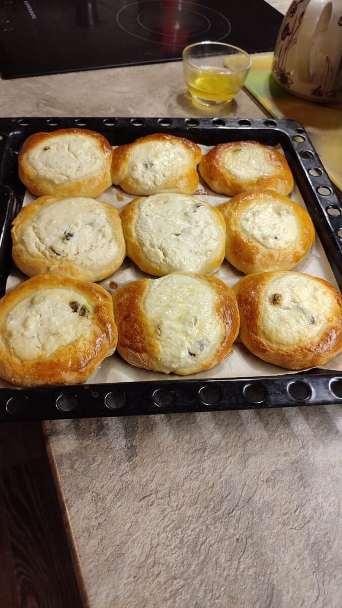 Готовая выпечка.