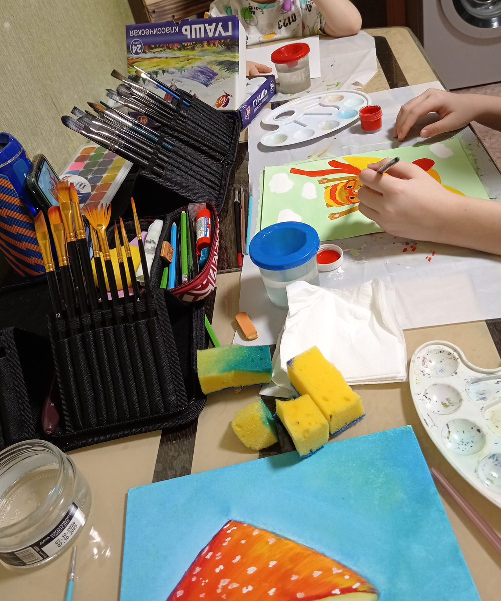 Фото автора. Творческая, домашняя атмосфера