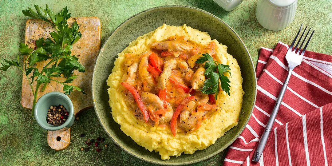 Поджарка из индейки на сковороде, пошаговый рецепт с фото на 594 ккал