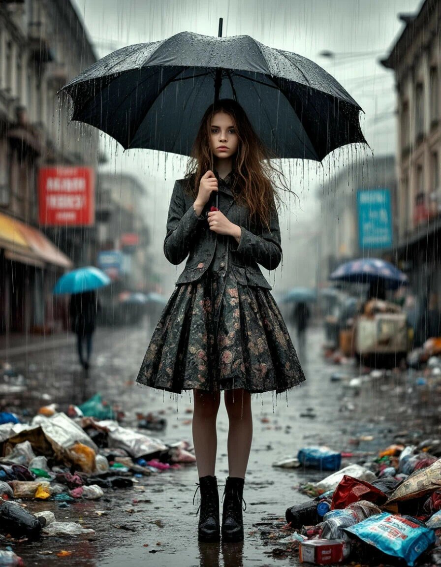 Вера под дождем из мусора