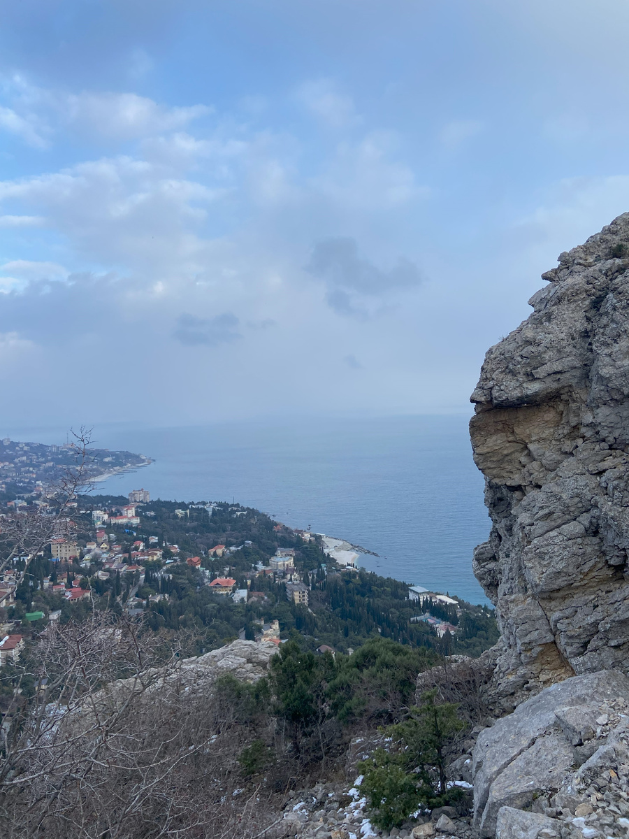 Внизу п.г.т. Симеиз.