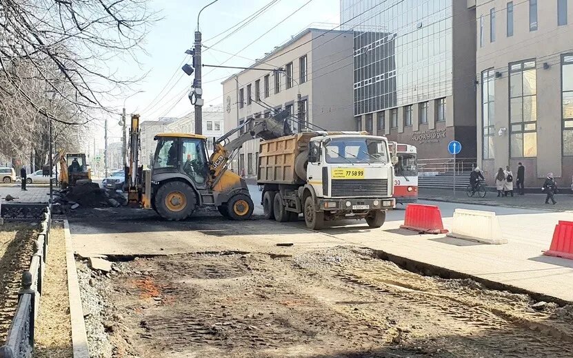    Сезон ремонта тротуаров начался в Ижевске