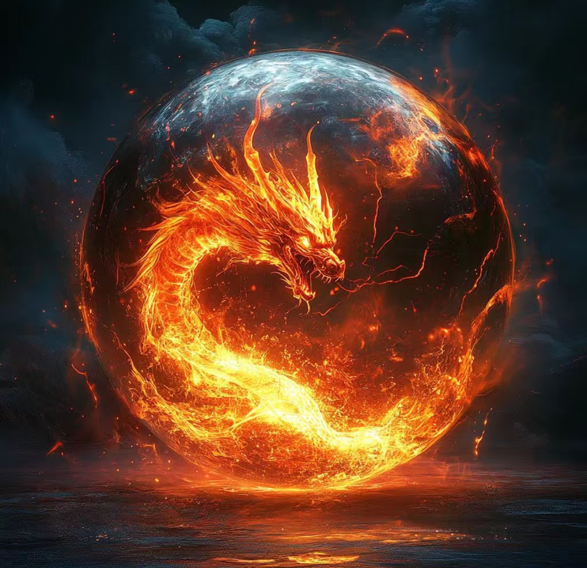 Огненный дракон работа автора 