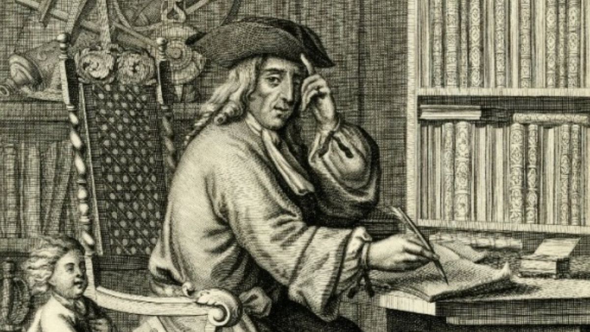 Гравюра с изображением несуществующего Айзека Бикерстаффа 