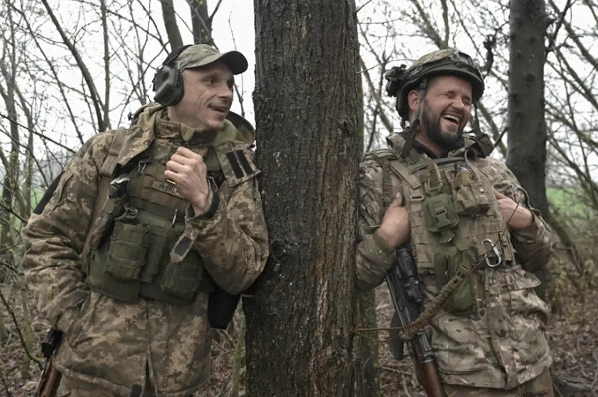    Боевики ВСУ.