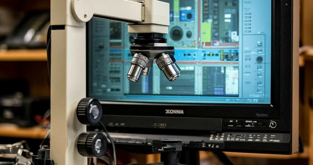 КАК И ЗАЧЕМ ИСПОЛЬЗОВАТЬ МИКРОСКОП ПРИ РЕМОНТЕ ТЕЛЕВИЗОРОВ