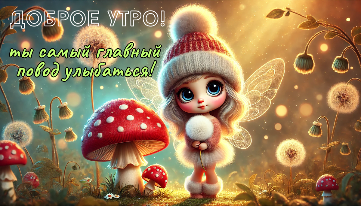 Доброе тро! Ты самый главный повод улыбаться!