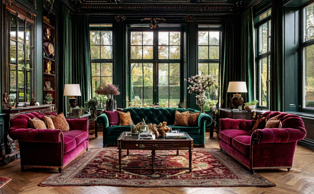    Фламандская драма в интерьере: роскошь и тёмные оттенки Keri