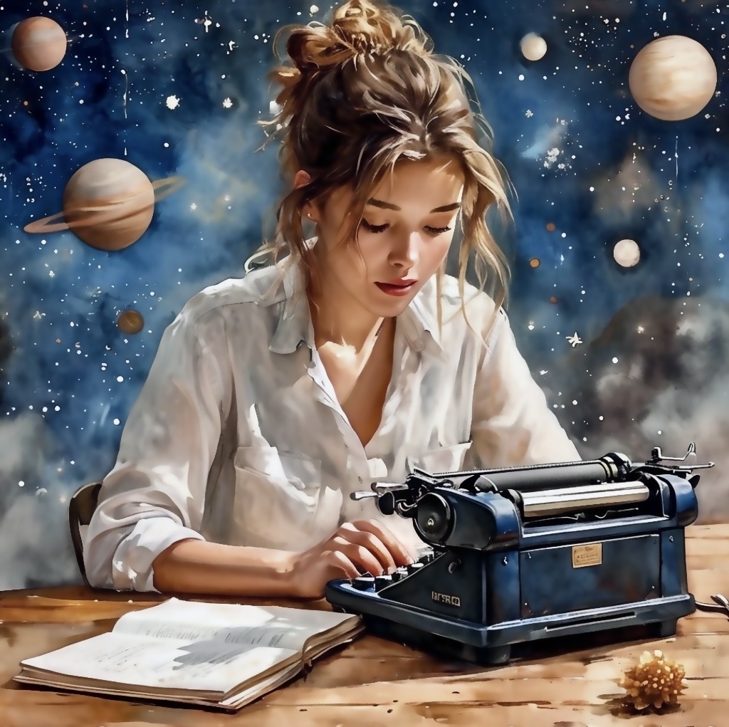 Сейчас печатная машинка на столе писателя - это что-то из области фантастики или даже альтернативной реальности 😊