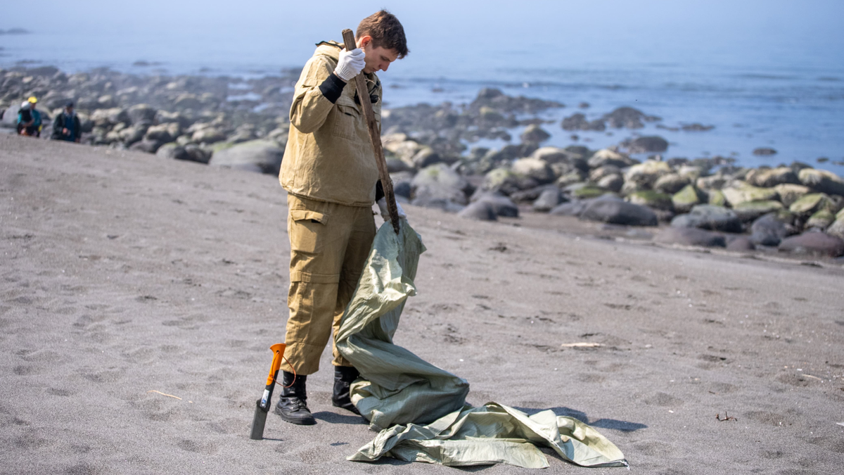 Работа по очистке мусора после применения нейросети