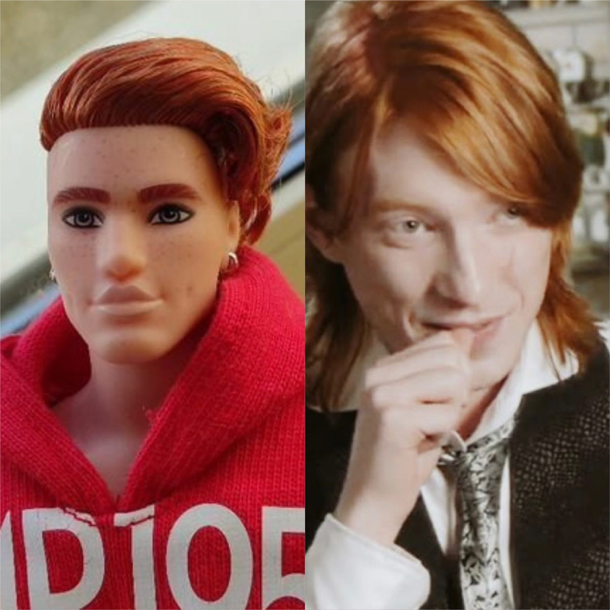 Если сравнивать фотку из объявления и кадр из фильма, то прям сильного сходства не уловить, но работаем с тем, что имеем. 