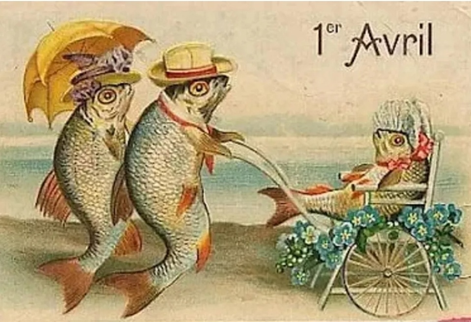 Старинная французская открытка