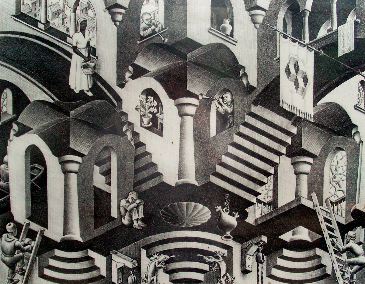 «Вверх и вниз» (1947), Морис Эшер