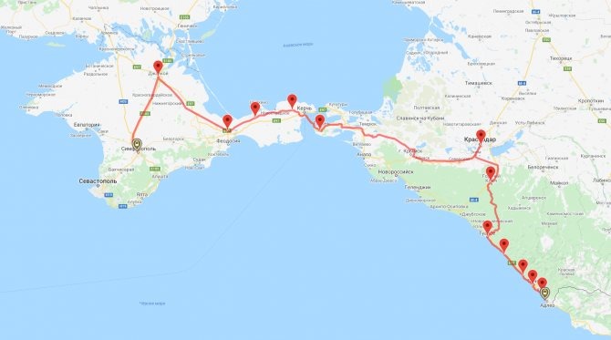 Путь поезда - вот такая загогулина...... 