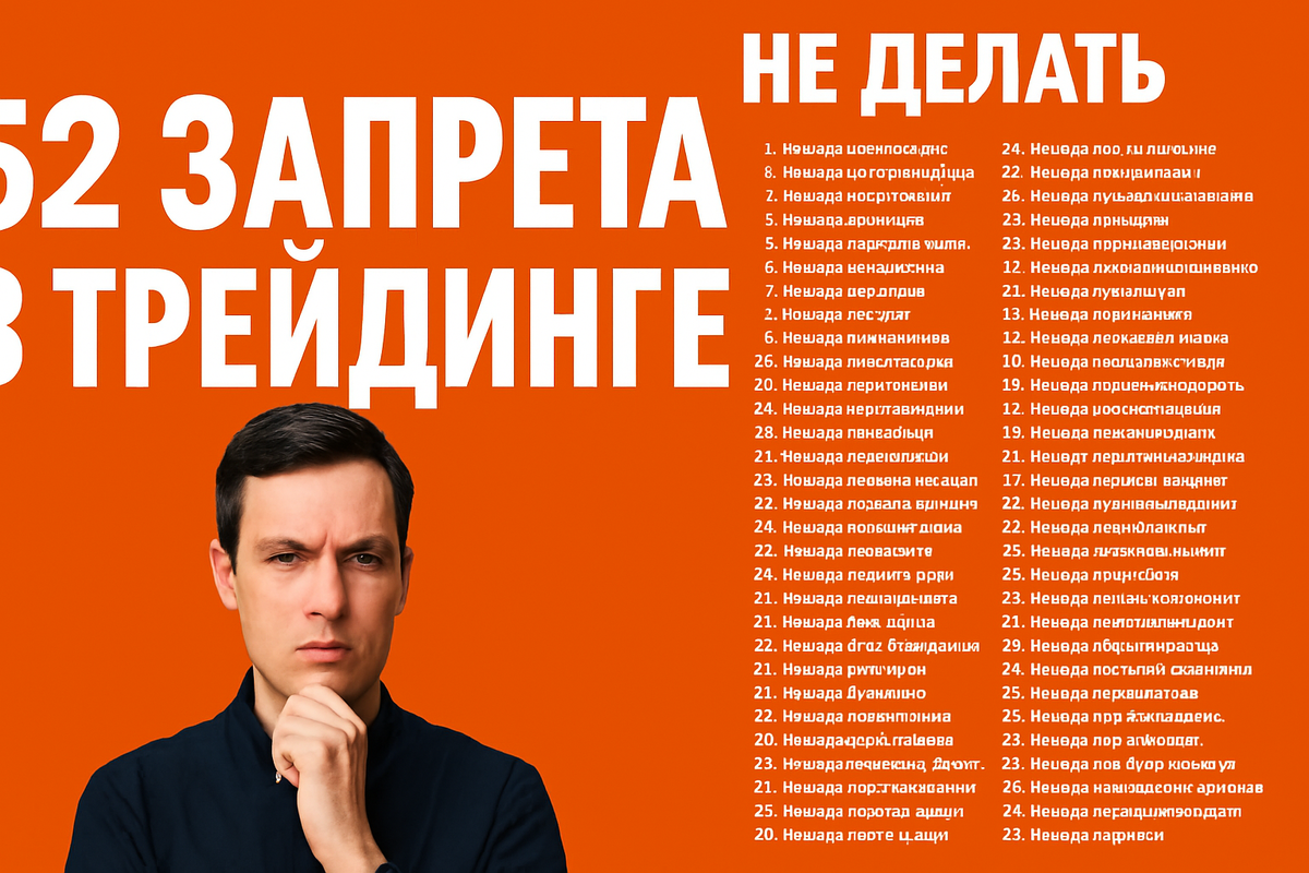 «52 запрета трейдера» — уроки, которые каждый усваивает через боль