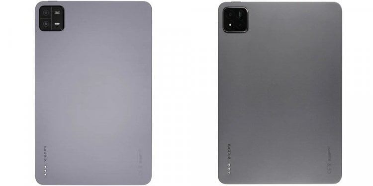    Xiaomi Pad 6 — слева, Xiaomi Pad 7 — справа
