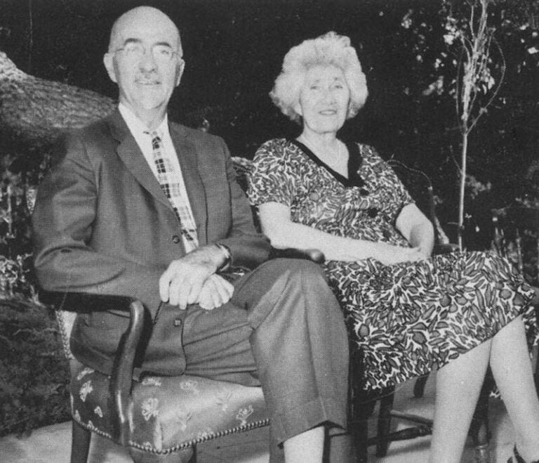    Уолтер Фриман со своей женой Марджери /Stanford University Medical Center Records