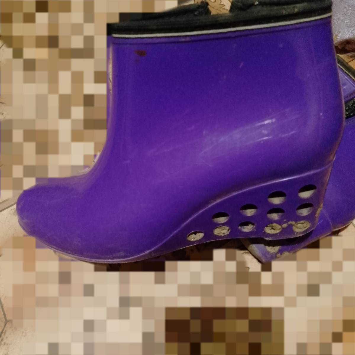 Все замазала😬 в холодном коридоре не очень чисто