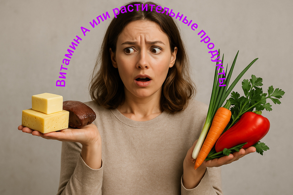 Витамин А или растительные продукты