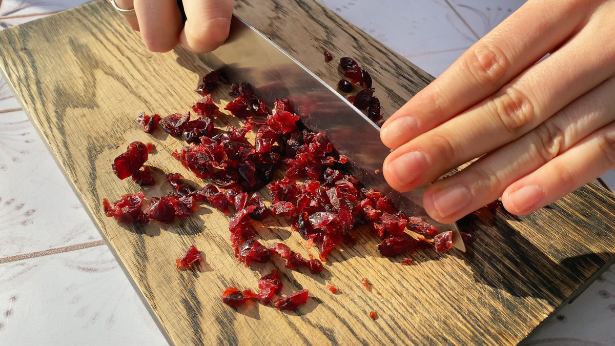 и сушеную клюкуву.